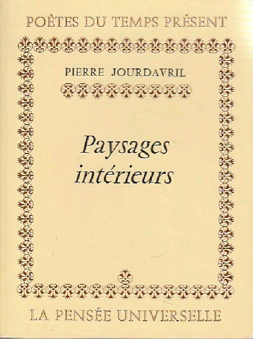 Livrenpoche : Paysages intérieurs - Pierre Jourdavril - Livre