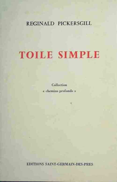 Livrenpoche : Toile simple - Reginald Pickersgill - Livre