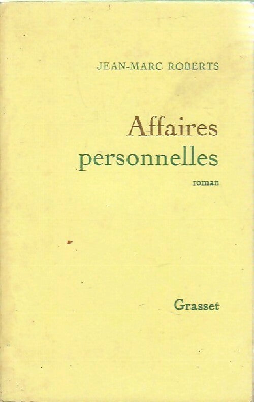 Livrenpoche : Affaires personnelles - Jean-Marc Roberts - Livre