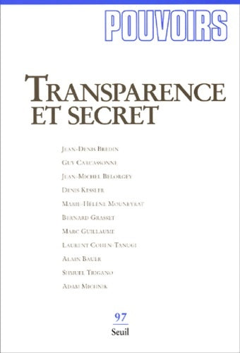 Livrenpoche : Transparence et secret - Collectif - Livre