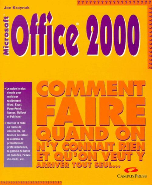 Livrenpoche : Microsoft Office 2000 - Joe Kraynak - Livre