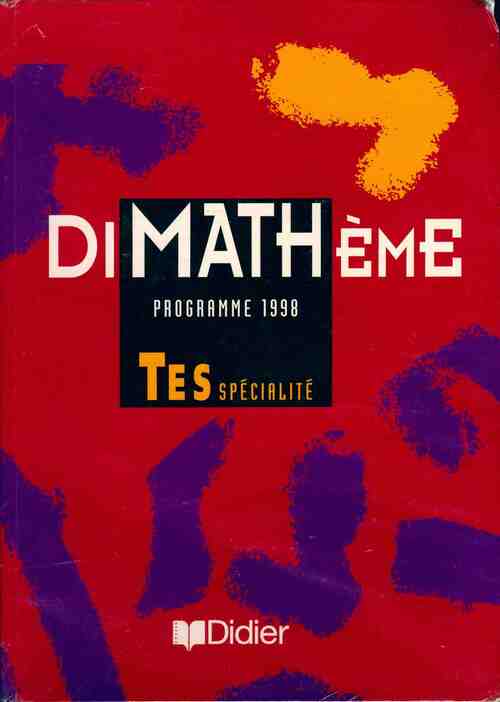 Math TES spécialité - Serge Gouin -  Dimathème - Livre