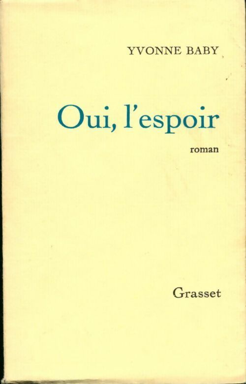Livrenpoche : Oui, l'espoir - Yvonne Baby - Livre