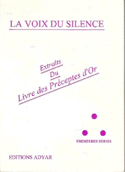 Livrenpoche : La voix du silence - Collectif - Livre
