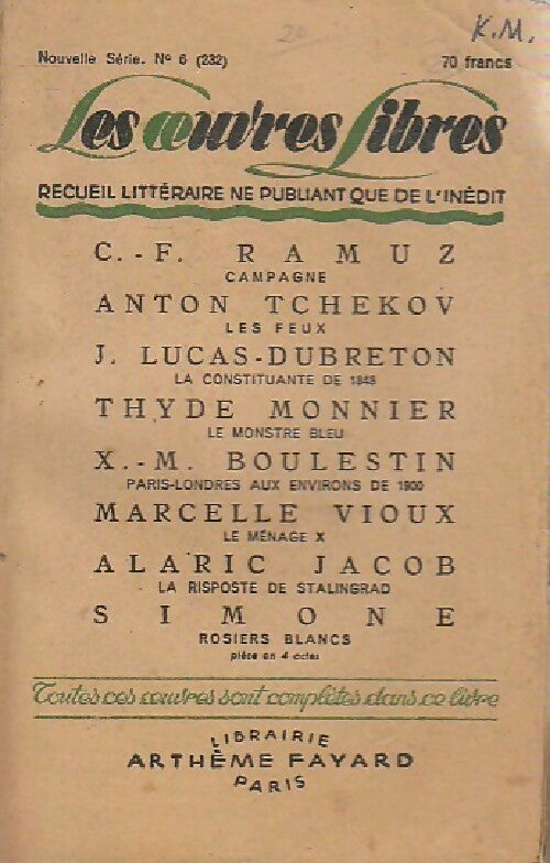 Livrenpoche : Campagne / Les feux / La constituante de 1848 / Le monstre bleu / ... - Collectif - Livre