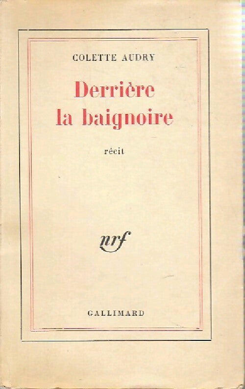 Livrenpoche : Derrière la baignoire - Colette Audry - Livre