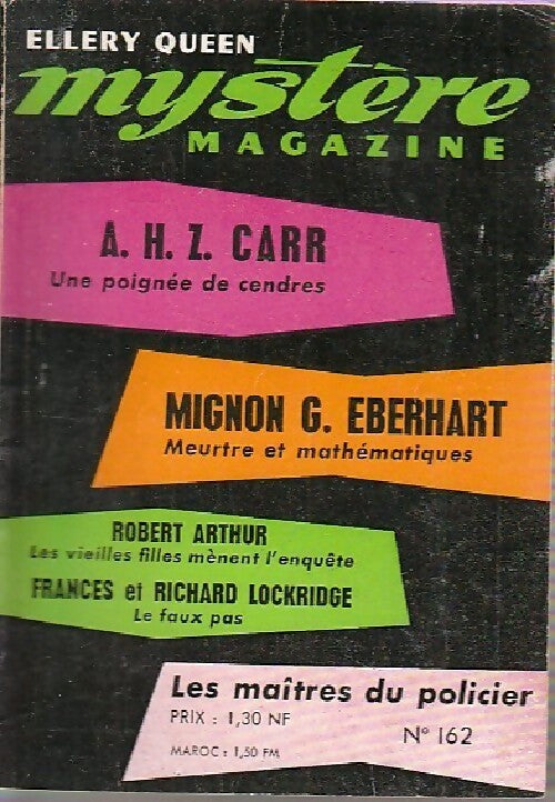 Livrenpoche : Mystère magazine n°162 - Collectif - Livre