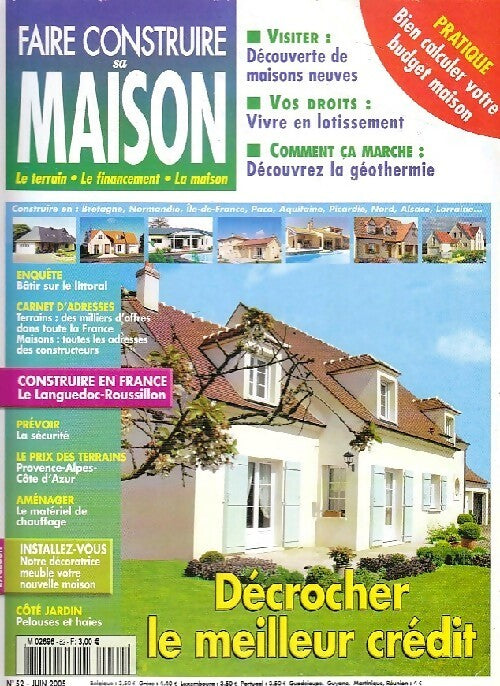 Livrenpoche : Faire construire sa maison n°52 : Décrocher le meilleur crédit - Collectif - Livre