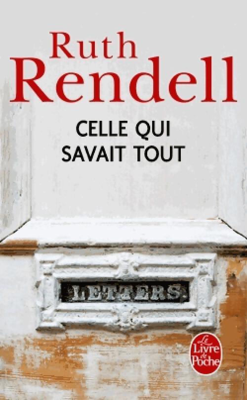 Celle qui savait tout - Ruth Rendell - Livre