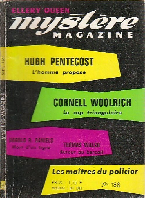 Livrenpoche : Mystère magazine n°188 - Collectif - Livre