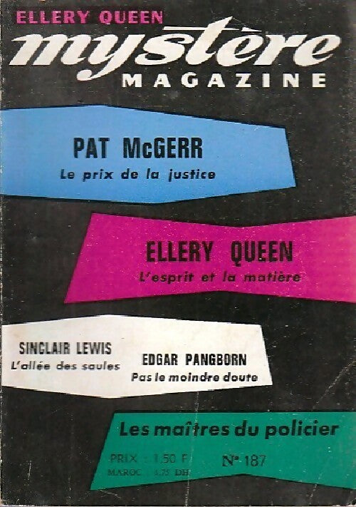 Livrenpoche : Mystère magazine n°187 - Collectif - Livre