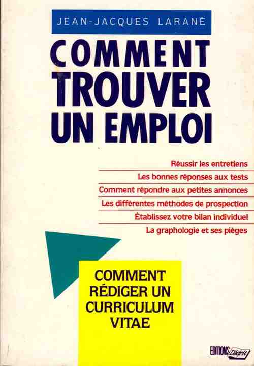 Livrenpoche : Comment trouver un emploi - Jean-Jacques Larané - Livre