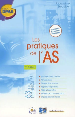 Livrenpoche : Les pratiques de l'AS - Jacqueline Bregetzer - Livre