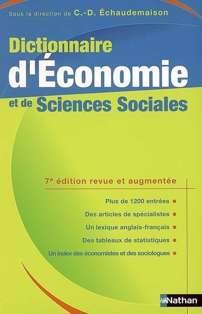 Livrenpoche : Dictionnaire d'économie et de sciences sociales - Collectif - Livre