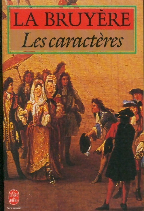 Livrenpoche : Les caractères - Jean De la Bruyère - Livre