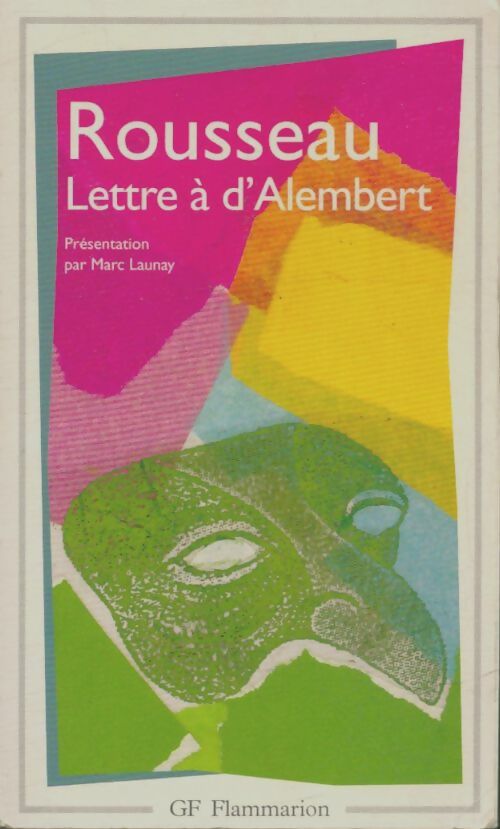 Livrenpoche : Lettre à d'Alembert - Jean-Jacques Rousseau - Livre