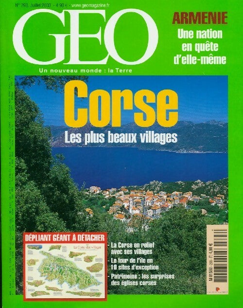 Géo n°293 : Corse, les plus beaux villages - Collectif -  Géo - Livre