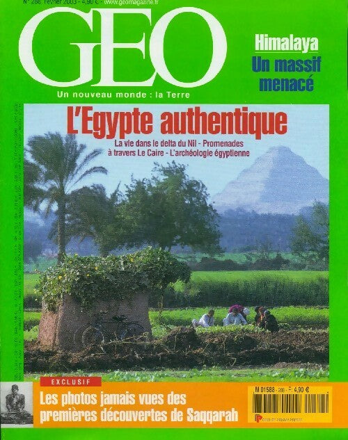Géo n°288 : L'Egypte authentique - Collectif -  Géo - Livre