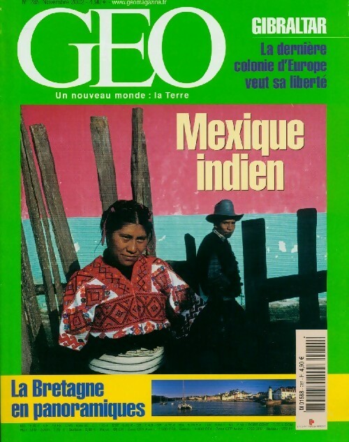 Livrenpoche : Géo n°285 : Mexique indient / La Bretagne en panoramiques - Collectif - Livre