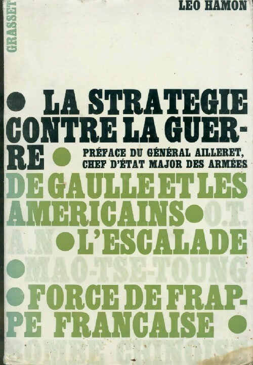 Livrenpoche : La stratégie contre la guerre - Léo Hamon - Livre