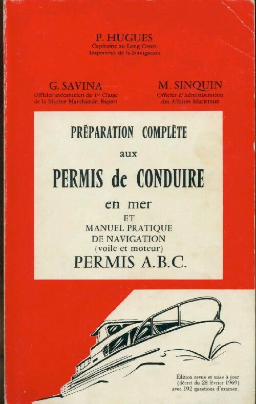 Livrenpoche : Préparation complète au permis de conduire en mer - M. Sinquin, G. Savina - Livre