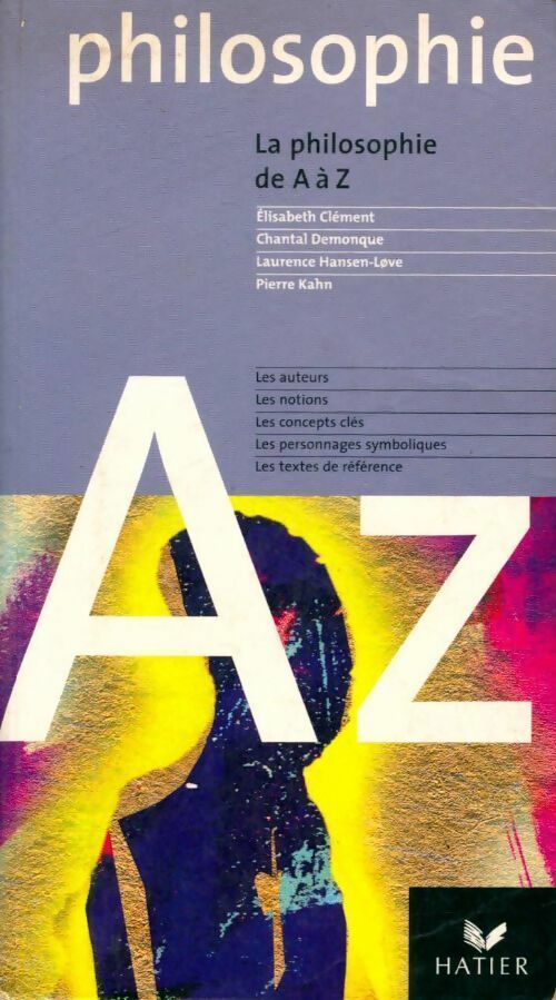 Livrenpoche : La philosophie de A à Z - Inconnu - Livre