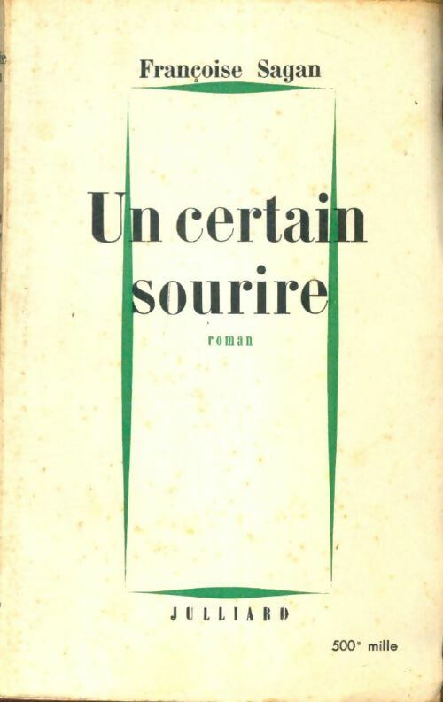 Livrenpoche : Un certain sourire - Françoise Sagan - Livre