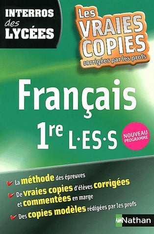 Livrenpoche : Français 1ère L, ES, S - Anne Cassou-Nogues - Livre
