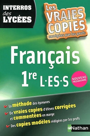 Français 1ère L, ES, S - Anne Cassou-Nogues -  Interros des lycées - Livre