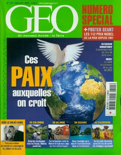 Livrenpoche : Géo n°319 : Ces paix auxquelles on croit - Collectif - Livre