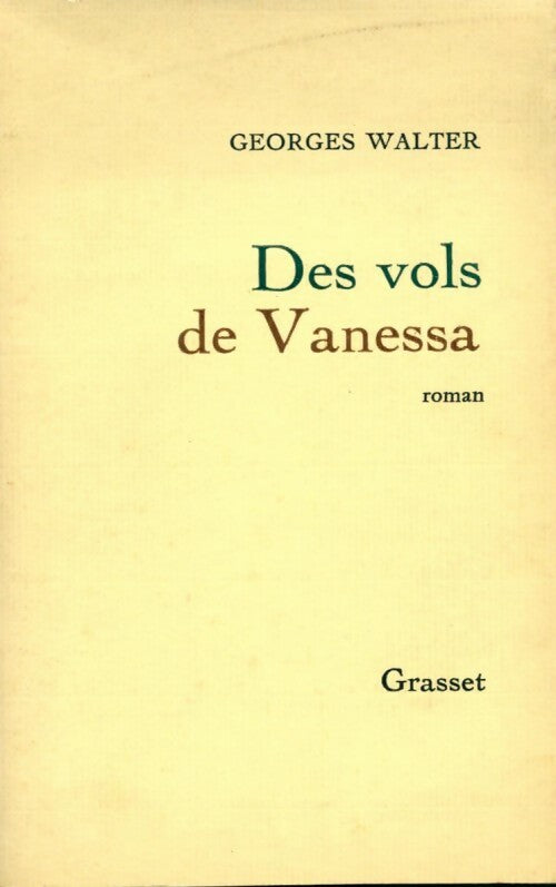 Livrenpoche : Des vols de Vanessa - Georges Walter - Livre