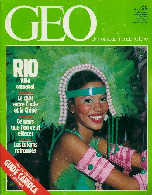 Livrenpoche : Géo n°84 : Rio, ville carnaval - Collectif - Livre