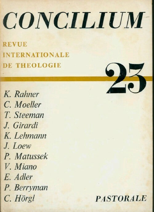 Livrenpoche : Concilium n°23 - Collectif - Livre