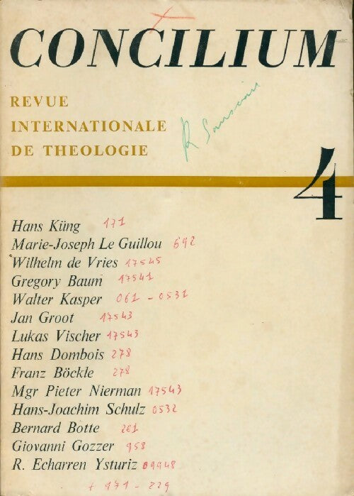 Livrenpoche : Concilium n°4 - Collectif - Livre