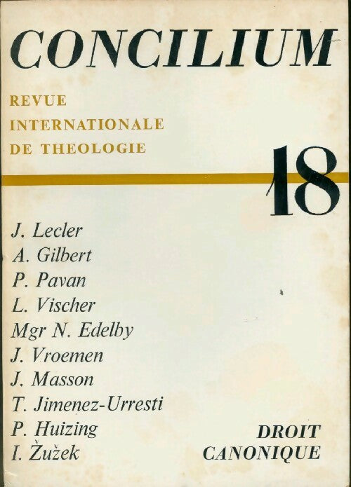 Livrenpoche : Concilium n°18 - Collectif - Livre