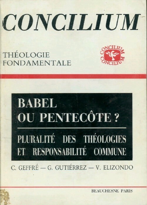 Livrenpoche : Concilium n°191 : Babel ou Pentecôte ? - Collectif - Livre