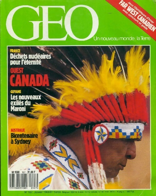 Géo n°107 : Ouest Canada - Collectif -  Géo - Livre