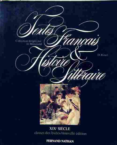 Livrenpoche : Textes français et histoire littéraire Tome III : XIXe siècle - Henri Mitterand - Livre
