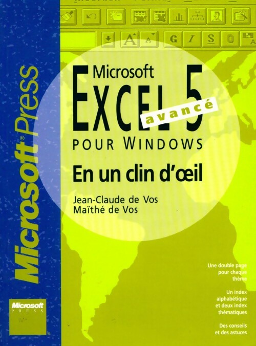 Livrenpoche : Microsoft Excel 5 avancé pour Windows - Jean-Claude De Vos - Livre