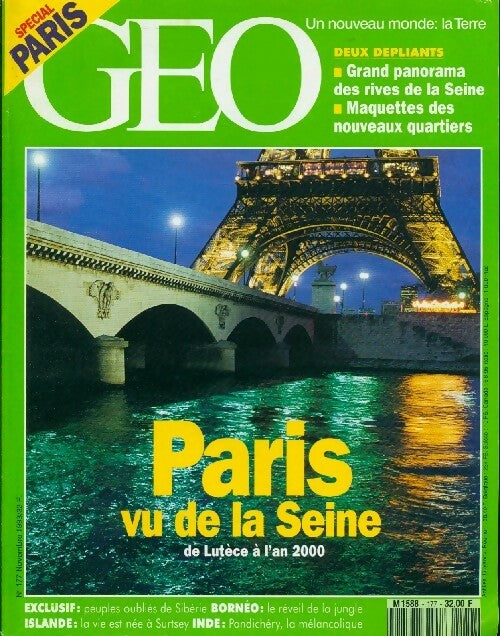 Livrenpoche : Géo n°177 : Paris vu de la Seine - Collectif - Livre