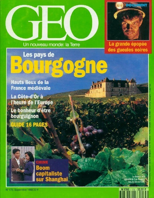 Livrenpoche : Géo n°175 : Les pays de Bourgogne - Collectif - Livre