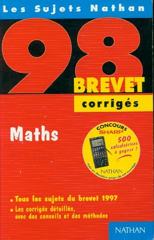Livrenpoche : Maths 3e corrigés 1998 - Chantal Caruelle - Livre
