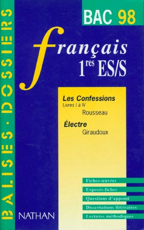 Livrenpoche : Français 1ères ES/S 1998 - Jeanne Charpentier - Livre