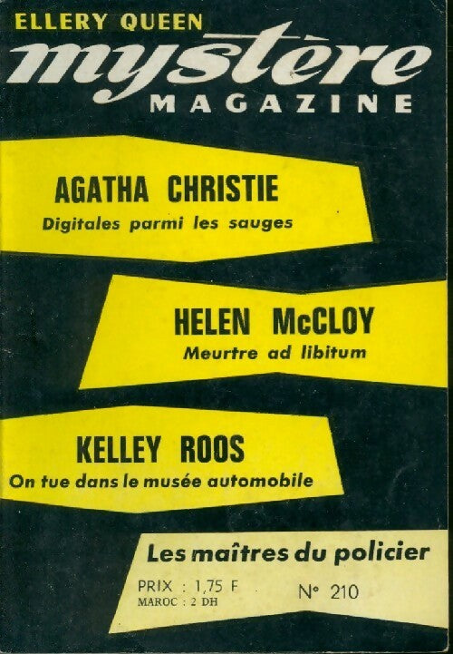 Livrenpoche : Mystère magazine n°210 - Collectif - Livre