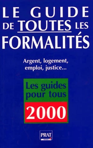 Livrenpoche : Le guide de toutes les formalités 2000 - Collectif - Livre