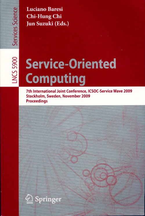 Livrenpoche : Service-oriented computing - Luciano Baresi - Livre