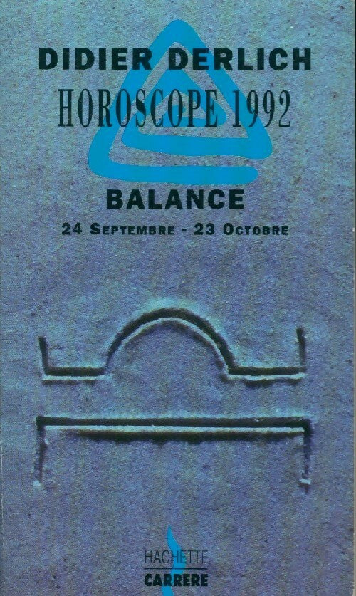 Livrenpoche : Balance 1992 - Didier Derlich - Livre