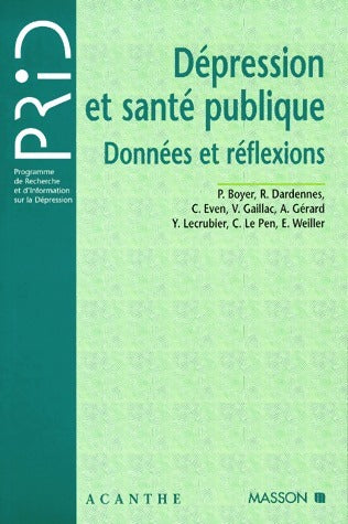 Livrenpoche : Dépression et santé publique. Données et réflexions - Collectif - Livre