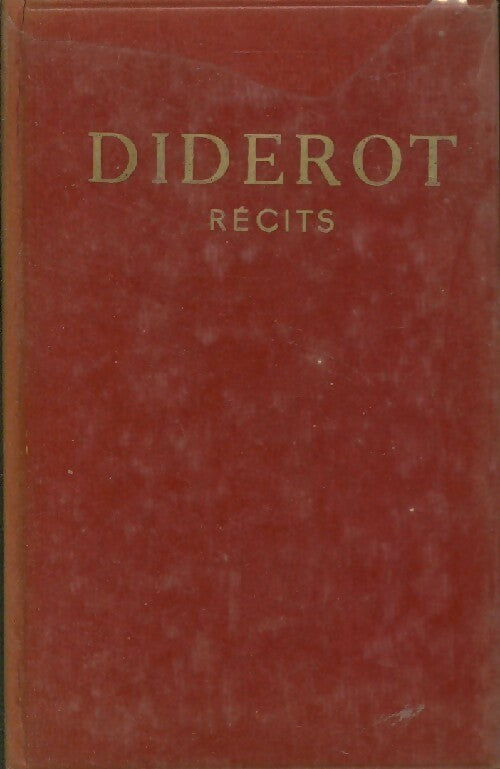 Récits - Denis Diderot -  Collection du Flambeau - Livre