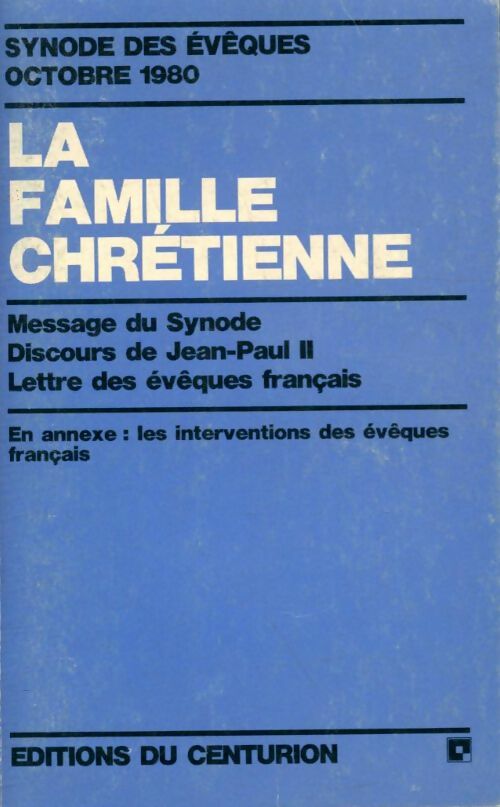 La famille chrétienne - Collectif -  Documents d'Eglise - Livre